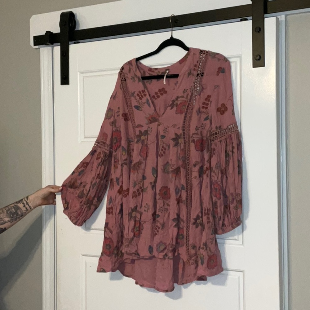 Free people floral blouse